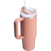 STANLEY Quencher H2.0 Tumbler with Handle and Straw 20 oz | Flowstate 3-Position Lid | Cup Holder Compatible for Travel | Insulated Stainless Steel Cup | BPA-Free | Blue Dream Stone(Exclusive Sienna)