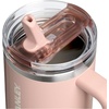 STANLEY Quencher ProTour Flip Straw Tumbler with Leakproof Lid 30 oz | Built-in Straw and Handle | Cup Holder Compatible for Travel | insulated Stainless Steel Cup | BPA-Free | Hot Pink(Oasis Peach Whip Gloss)