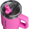 STANLEY Quencher ProTour Flip Straw Tumbler with Leakproof Lid 30 oz | Built-in Straw and Handle | Cup Holder Compatible for Travel | insulated Stainless Steel Cup | BPA-Free | Hot Pink(Hot Pink)
