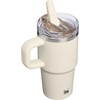 STANLEY Quencher ProTour Flip Straw Tumbler with Leakproof Lid 30 oz | Built-in Straw and Handle | Cup Holder Compatible for Travel | insulated Stainless Steel Cup | BPA-Free | Hot Pink(Cream)