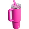 STANLEY Quencher ProTour Flip Straw Tumbler with Leakproof Lid 30 oz | Built-in Straw and Handle | Cup Holder Compatible for Travel | insulated Stainless Steel Cup | BPA-Free | Hot Pink(Violet Blossom)