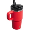 STANLEY Quencher ProTour Flip Straw Tumbler with Leakproof Lid 30 oz | Built-in Straw and Handle | Cup Holder Compatible for Travel | insulated Stainless Steel Cup | BPA-Free | Hot Pink(Chili Black)