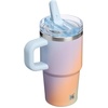 STANLEY Quencher ProTour Flip Straw Tumbler with Leakproof Lid 30 oz | Built-in Straw and Handle | Cup Holder Compatible for Travel | insulated Stainless Steel Cup | BPA-Free | Hot Pink(Sunrise Spiral)