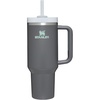 STANLEY Quencher H2.0 Tumbler with Handle and Straw 20 oz | Flowstate 3-Position Lid | Cup Holder Compatible for Travel | Insulated Stainless Steel Cup | BPA-Free | Blue Dream Stone(Charcoal)