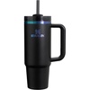 STANLEY Quencher H2.0 Tumbler with Handle and Straw 20 oz | Flowstate 3-Position Lid | Cup Holder Compatible for Travel | Insulated Stainless Steel Cup | BPA-Free | Blue Dream Stone(Black Chroma)