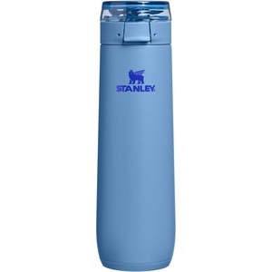 STANLEY Flowstate™ Spring Bottle | Leakproof Water Bottle with Carry Strap & Flip-Top Locking Lid | Insulated Stainless Steel | Fits Most Cup Holders | BPA-Free | 20 oz | Champagne(Blue Sky)