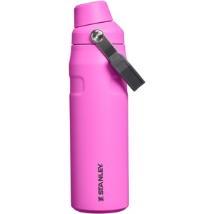 STANLEY IceFlow Fast Flow Water Bottle 24 oz | Angled Spout Lid | Lightweight and Leakproof for Travel and Sports | Insulated Stainless Steel | BPA-Free | Hot Pink
