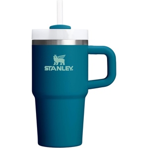 STANLEY Quencher H2.0 Tumbler with Handle and Straw 20 oz | Flowstate 3-Position Lid | Cup Holder Compatible for Travel | Insulated Stainless Steel Cup | BPA-Free | Blue Dream Stone(Coastal Teal)