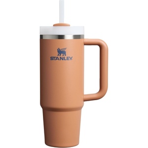 STANLEY Quencher H2.0 Tumbler with Handle and Straw 20 oz | Flowstate 3-Position Lid | Cup Holder Compatible for Travel | Insulated Stainless Steel Cup | BPA-Free | Blue Dream Stone(Toast)