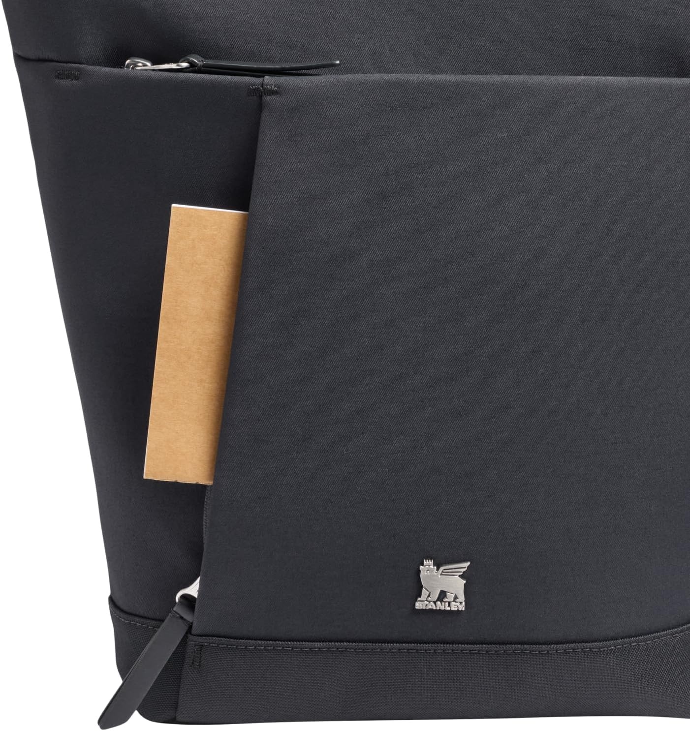 image:imageSTANLEY Standby Tote Bag Ash Laptop Sleeve Water Bottle Pocket Luggage PassThrough Adjustable amp Removable Crossbody Strap Structured amp DurableBlack