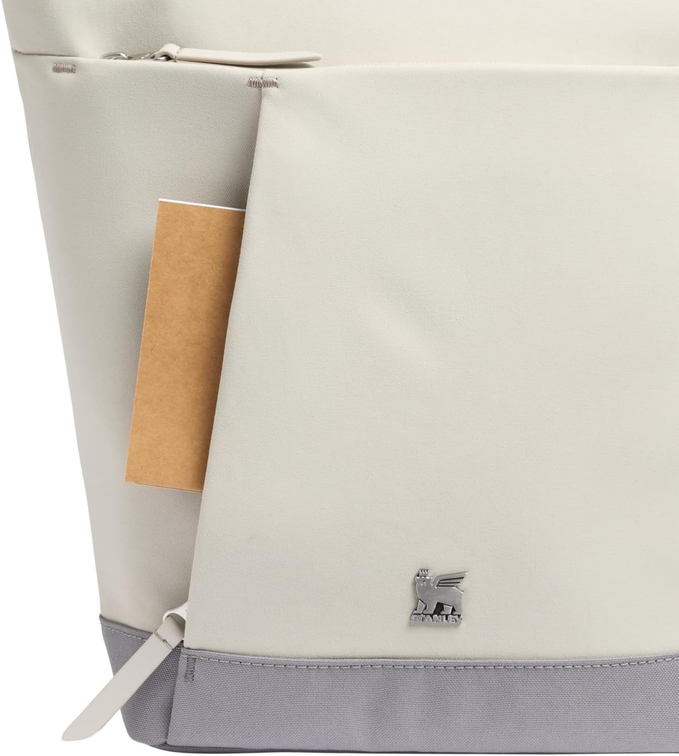 image:imageSTANLEY Standby Tote Bag Ash Laptop Sleeve Water Bottle Pocket Luggage PassThrough Adjustable amp Removable Crossbody Strap Structured amp DurableAsh