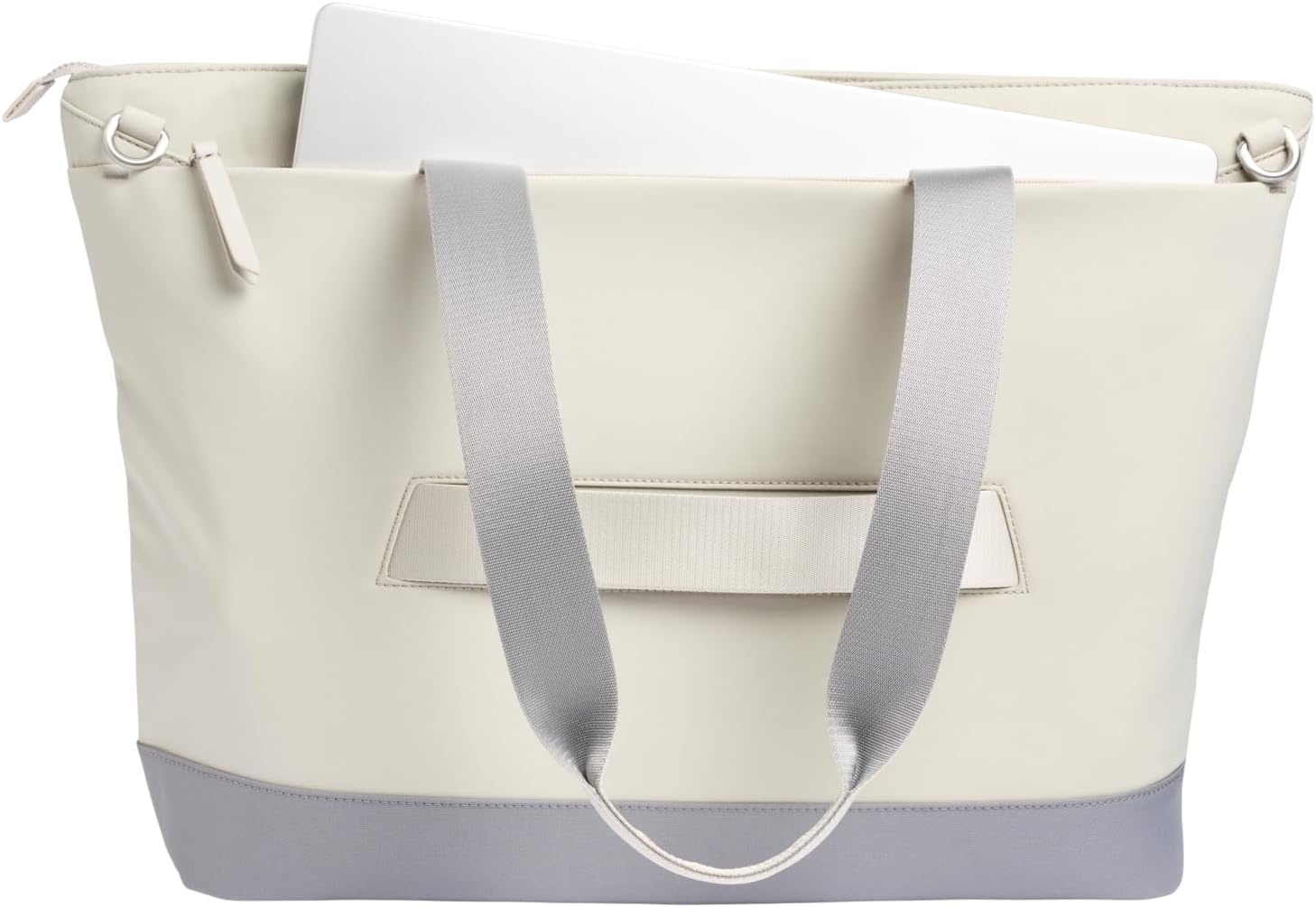 image:imageSTANLEY Standby Tote Bag Ash Laptop Sleeve Water Bottle Pocket Luggage PassThrough Adjustable amp Removable Crossbody Strap Structured amp DurableAsh