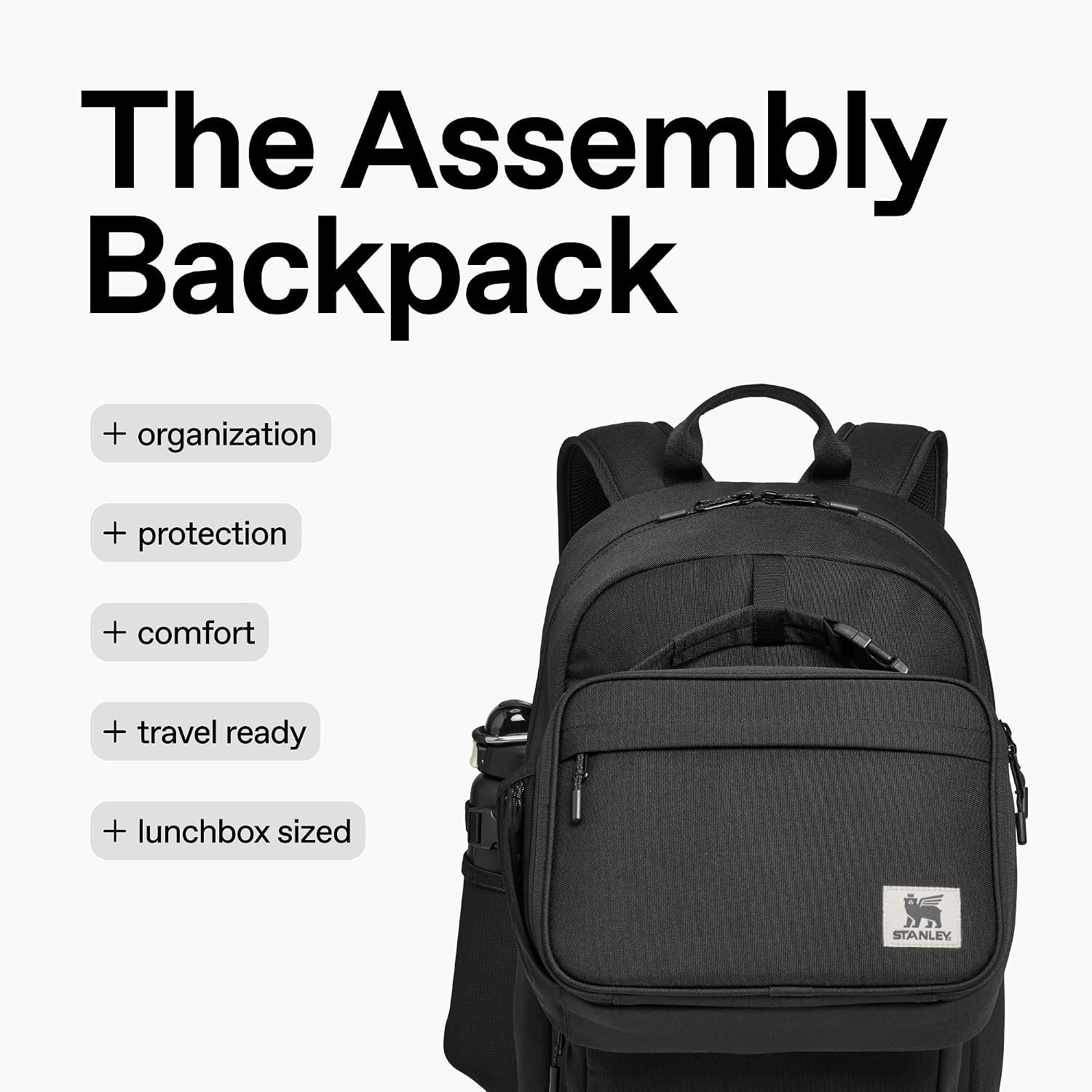 image:imageSTANLEY Standby Tote Bag Ash Laptop Sleeve Water Bottle Pocket Luggage PassThrough Adjustable amp Removable Crossbody Strap Structured amp DurableTeal