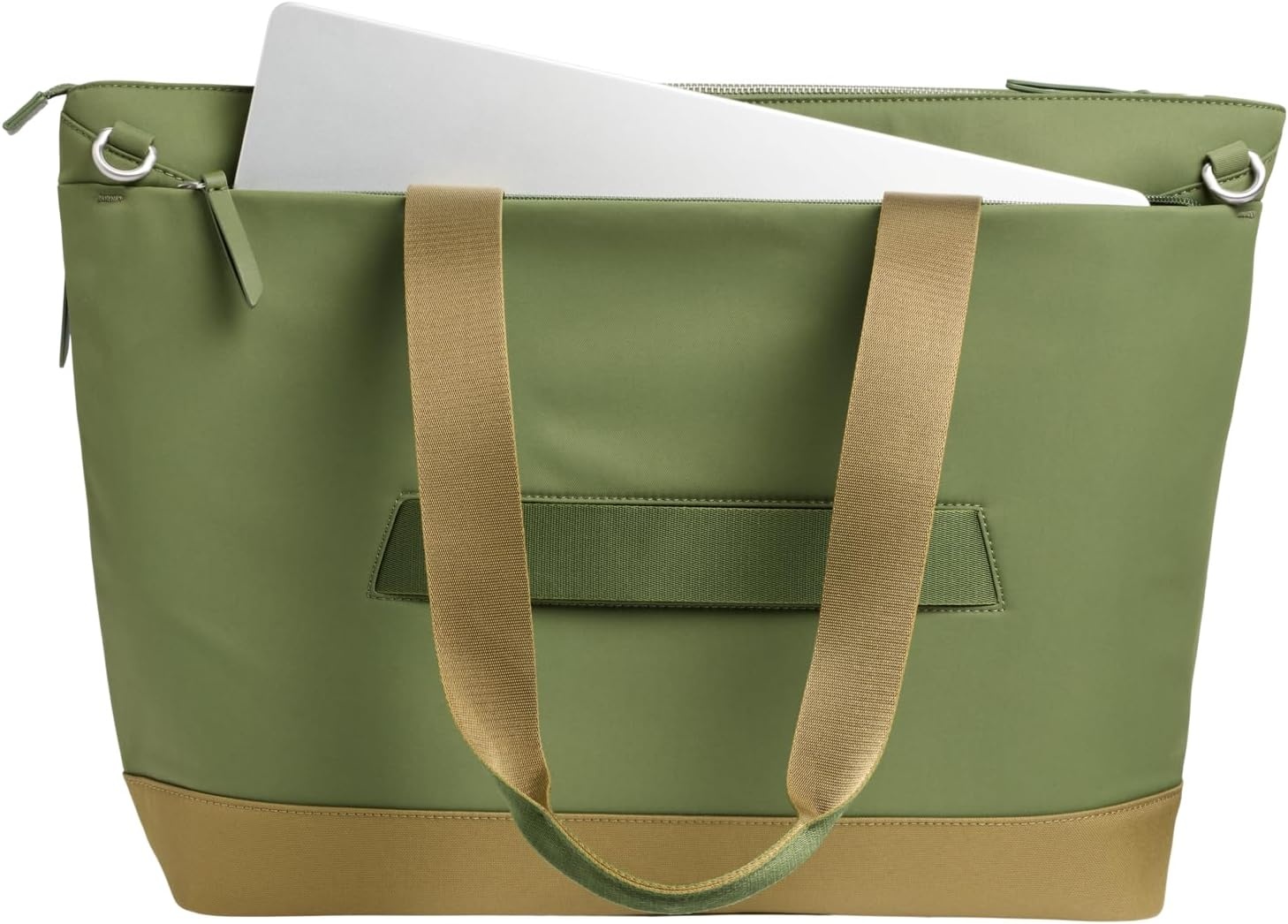 image:imageSTANLEY Standby Tote Bag Ash Laptop Sleeve Water Bottle Pocket Luggage PassThrough Adjustable amp Removable Crossbody Strap Structured amp DurableDried Pine