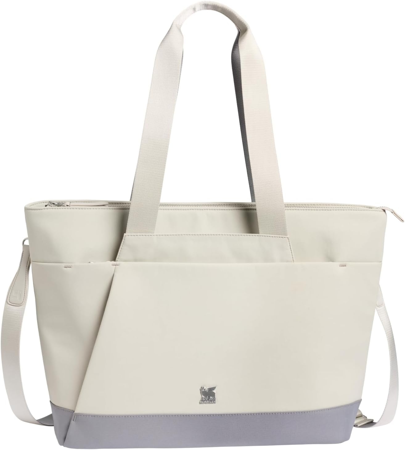 image:imageSTANLEY Standby Tote Bag Ash Laptop Sleeve Water Bottle Pocket Luggage PassThrough Adjustable amp Removable Crossbody Strap Structured amp DurableAsh