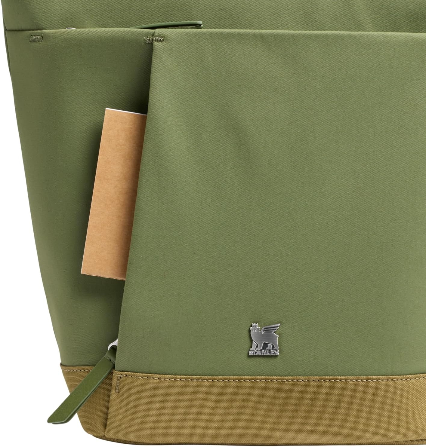 image:imageSTANLEY Standby Tote Bag Ash Laptop Sleeve Water Bottle Pocket Luggage PassThrough Adjustable amp Removable Crossbody Strap Structured amp DurableDried Pine