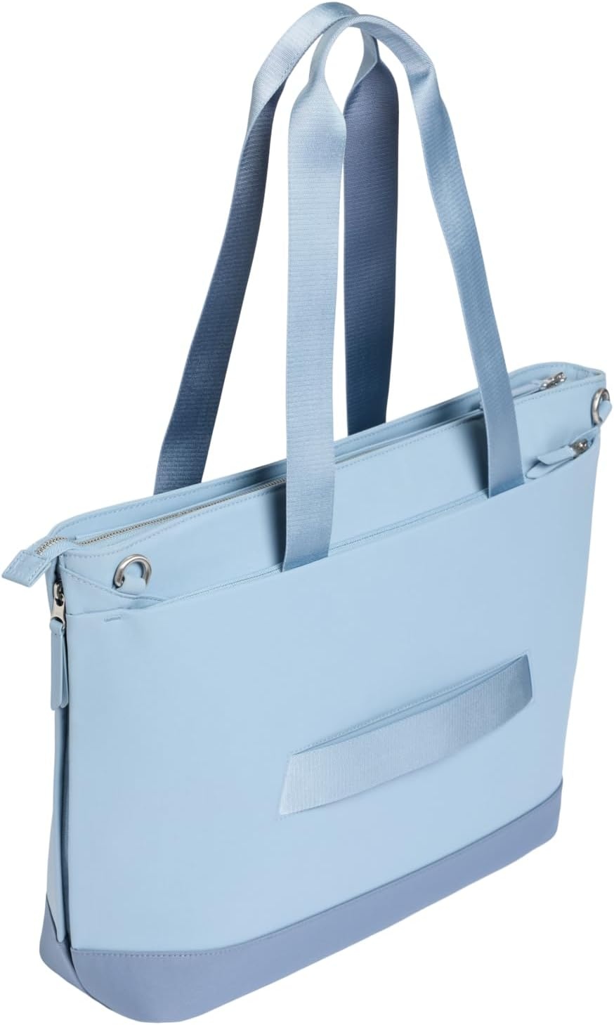 image:imageSTANLEY Standby Tote Bag Ash Laptop Sleeve Water Bottle Pocket Luggage PassThrough Adjustable amp Removable Crossbody Strap Structured amp DurableSlate Blue