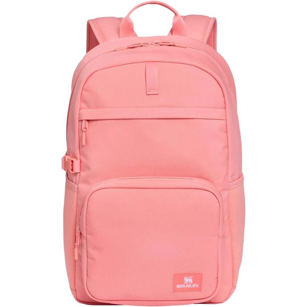 image:imageSTANLEY Standby Tote Bag Ash Laptop Sleeve Water Bottle Pocket Luggage PassThrough Adjustable amp Removable Crossbody Strap Structured amp DurableSorbet