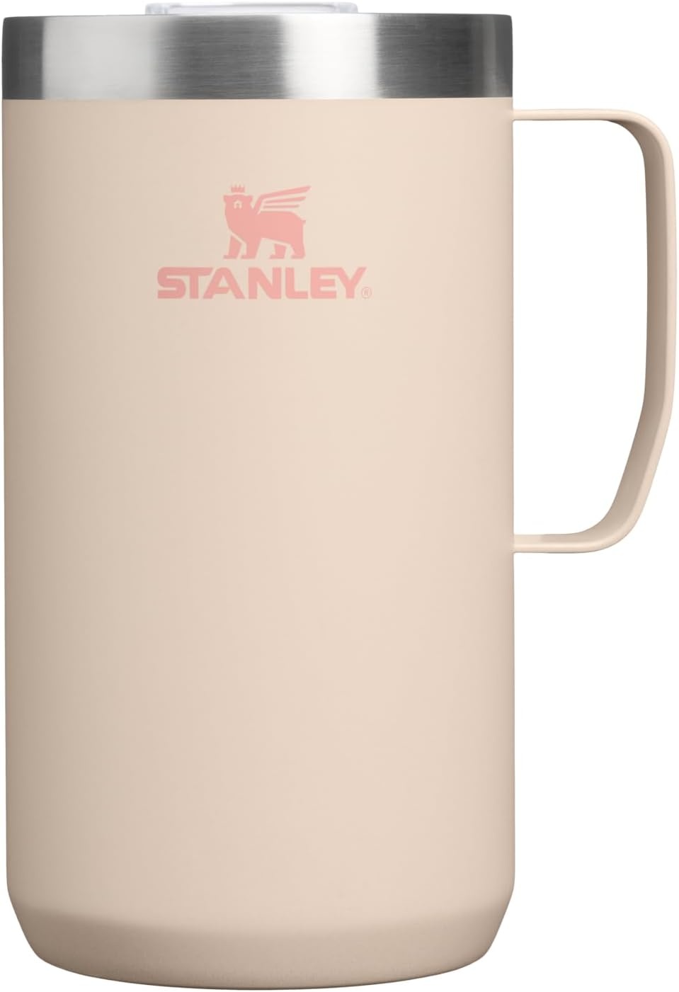 image:imageSTANLEY Everyday Camp Mug 24 oz Drink Through Lid Cup for Coffee Tea and Drinks Insulated Stainless Steel Coffee Mug BPAFree CoffeeChampagne