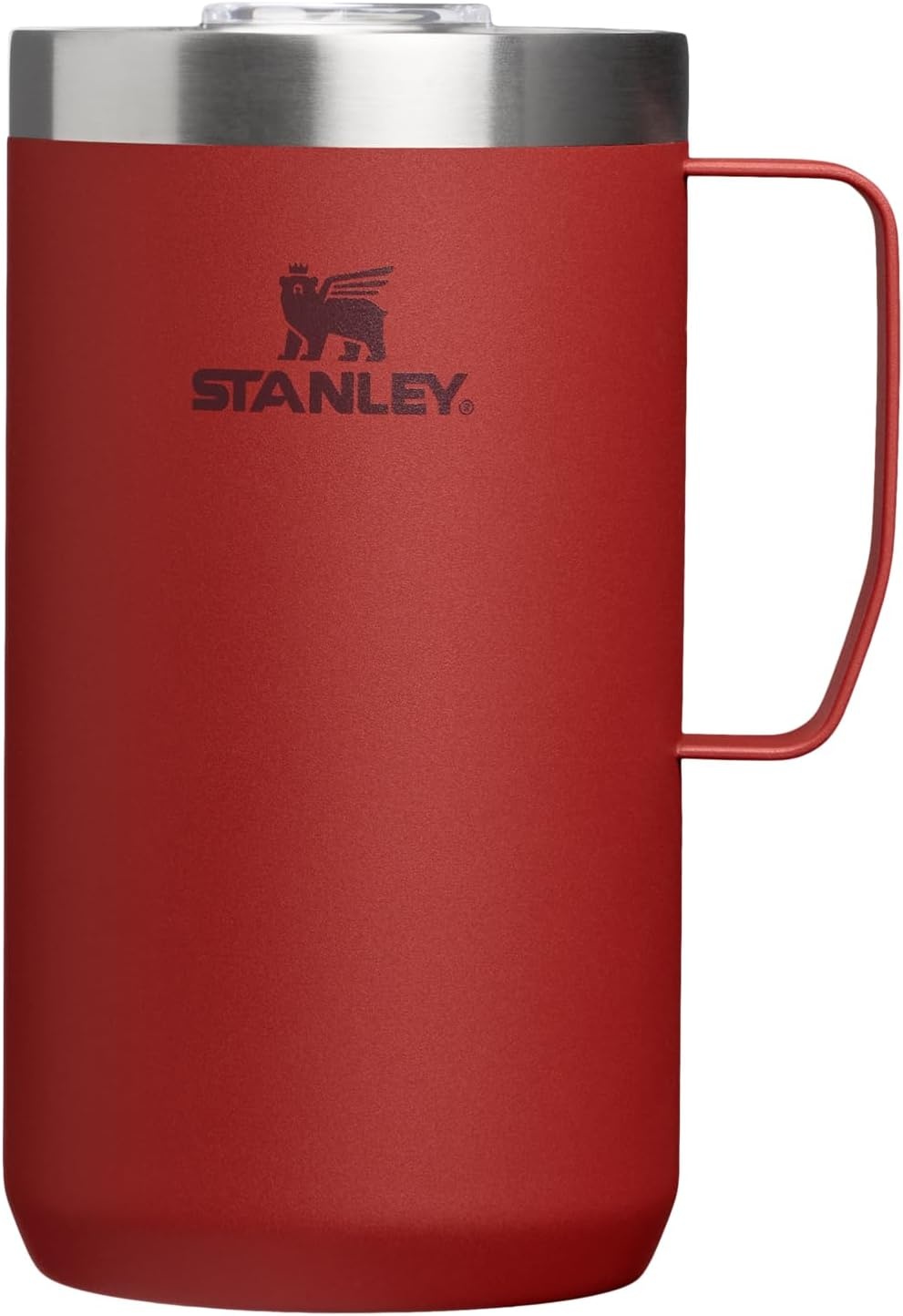 image:imageSTANLEY Everyday Camp Mug 24 oz Drink Through Lid Cup for Coffee Tea and Drinks Insulated Stainless Steel Coffee Mug BPAFree CoffeeRed Brick