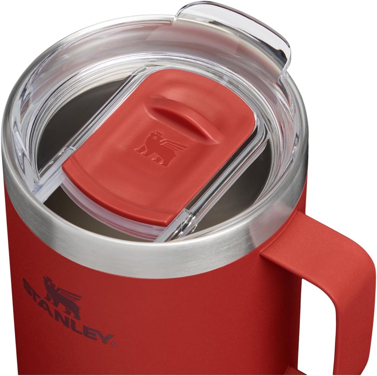 image:imageSTANLEY Everyday Camp Mug 24 oz Drink Through Lid Cup for Coffee Tea and Drinks Insulated Stainless Steel Coffee Mug BPAFree CoffeeRed Brick