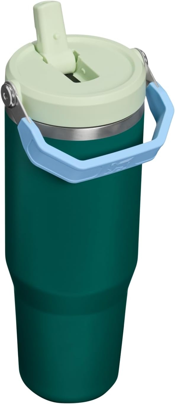 image:imageSTANLEY IceFlow 20 Flip Straw Tumbler 30 oz Champagne PlusEmerald Honeydew