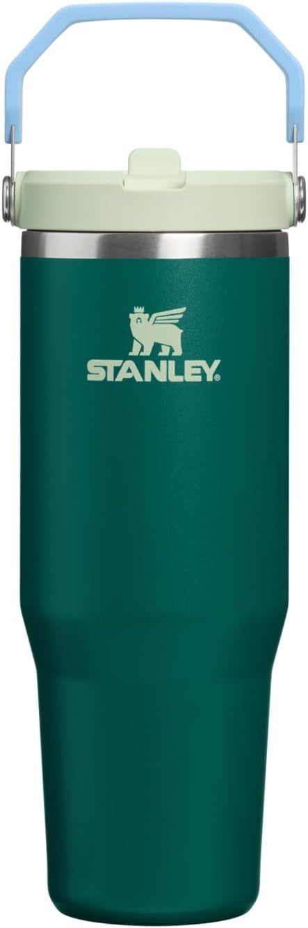 image:imageSTANLEY IceFlow 20 Flip Straw Tumbler 30 oz Champagne PlusEmerald Honeydew