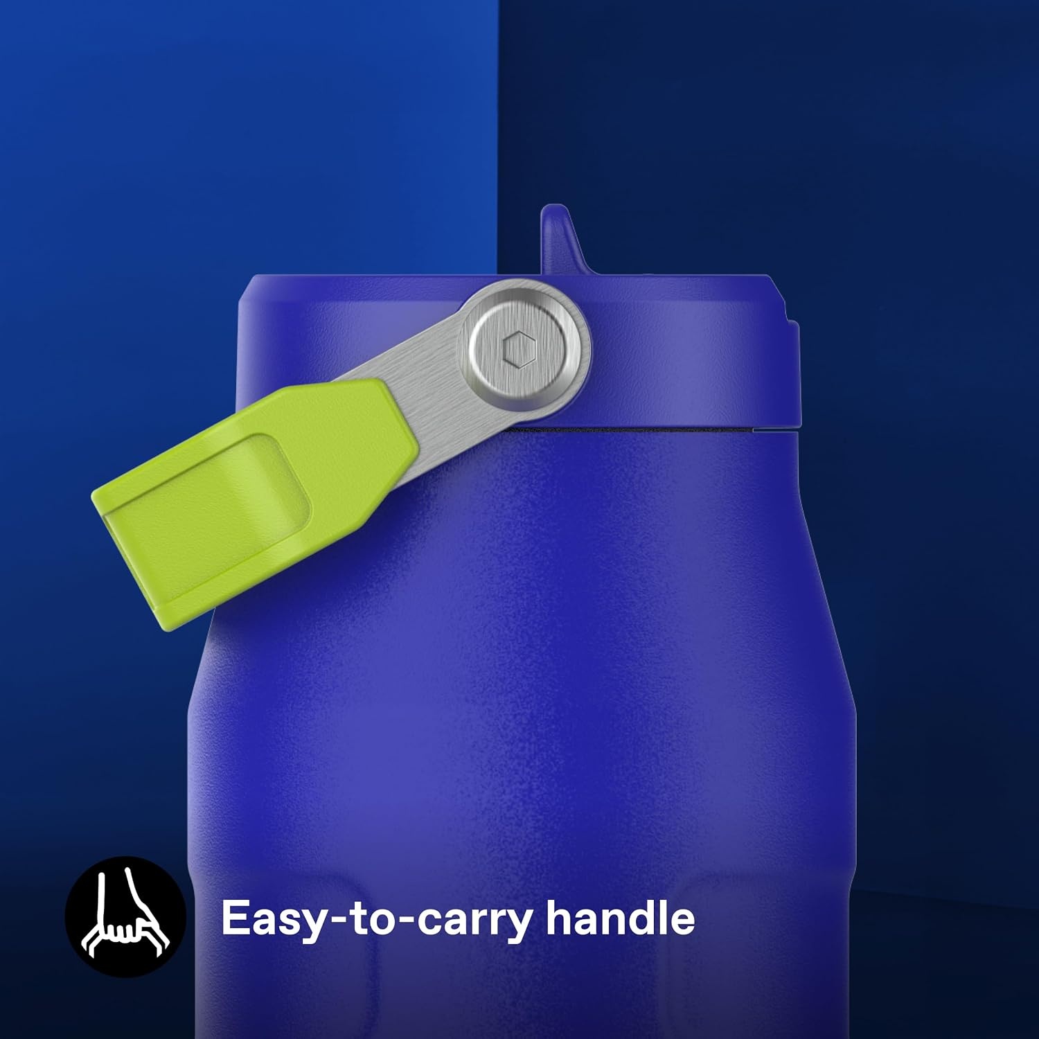image:imageSTANLEY IceFlow Flip Straw 20 Bottle 24 oz Blue Dream GradientCobalt Chartreuse