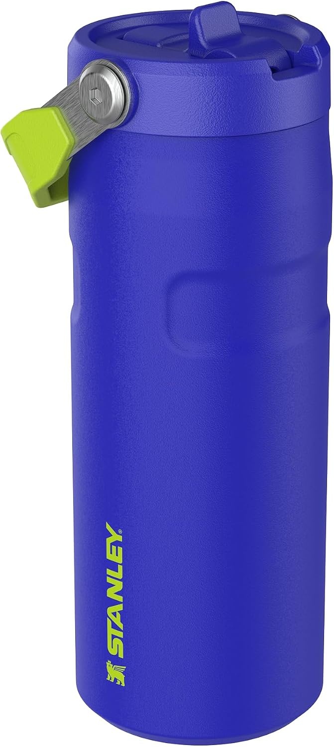 image:imageSTANLEY IceFlow Flip Straw 20 Bottle 24 oz Blue Dream GradientCobalt Chartreuse