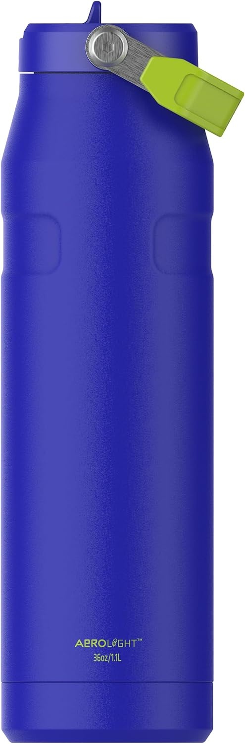 image:imageSTANLEY IceFlow Flip Straw 20 Bottle 24 oz Blue Dream GradientCobalt Chartreuse