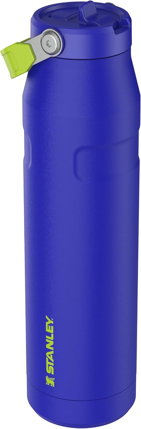 image:imageSTANLEY IceFlow Flip Straw 20 Bottle 24 oz Blue Dream GradientCobalt Chartreuse