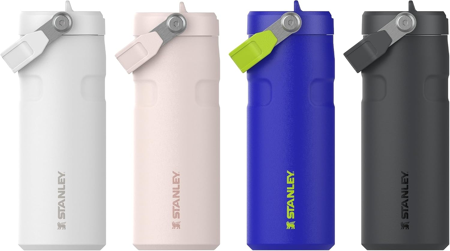 image:imageSTANLEY IceFlow Flip Straw 20 Bottle 24 oz Blue Dream GradientCobalt Chartreuse