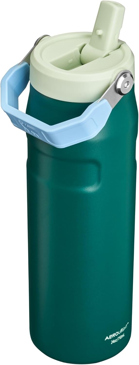 image:imageSTANLEY IceFlow Flip Straw 20 Bottle 24 oz Blue Dream GradientEmerald Honeydew