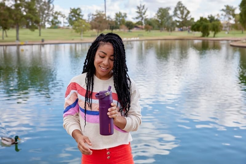 image:imageSTANLEY IceFlow Flip Straw 20 Bottle 24 oz Blue Dream GradientPoolside