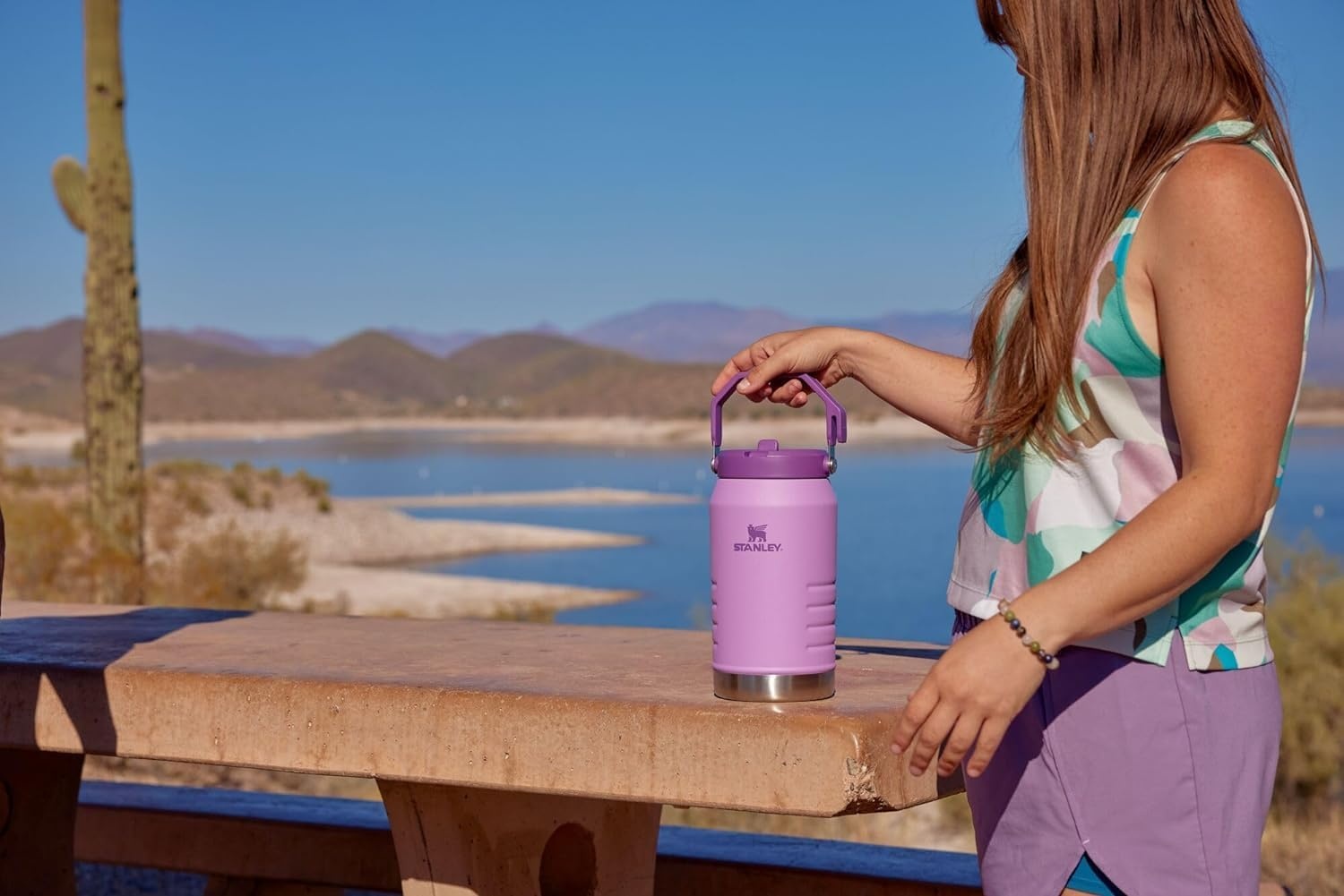 image:imageSTANLEY IceFlow Flip Straw 20 Jug 64 oz AshLilac