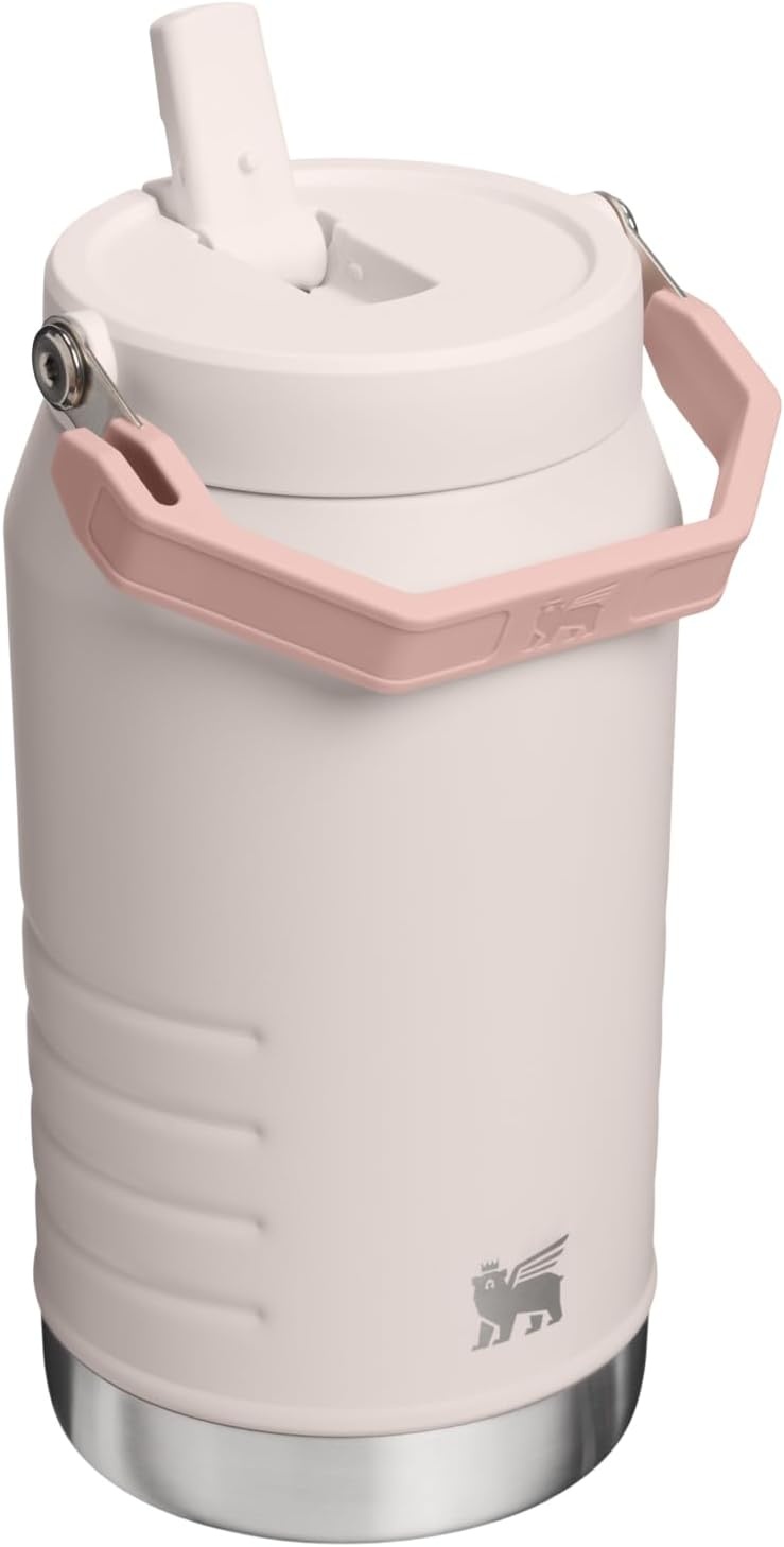 image:imageSTANLEY IceFlow Flip Straw 20 Jug 64 oz AshRose Quartz 20 VRT