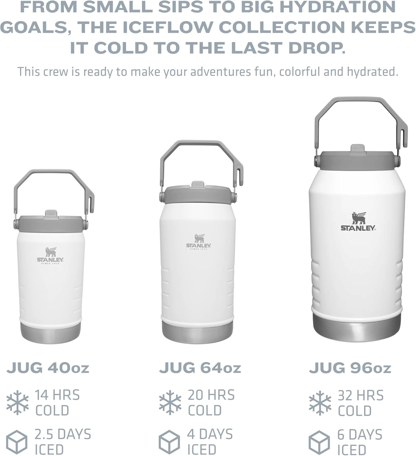 image:imageSTANLEY IceFlow Flip Straw 20 Jug 64 oz AshRose Quartz