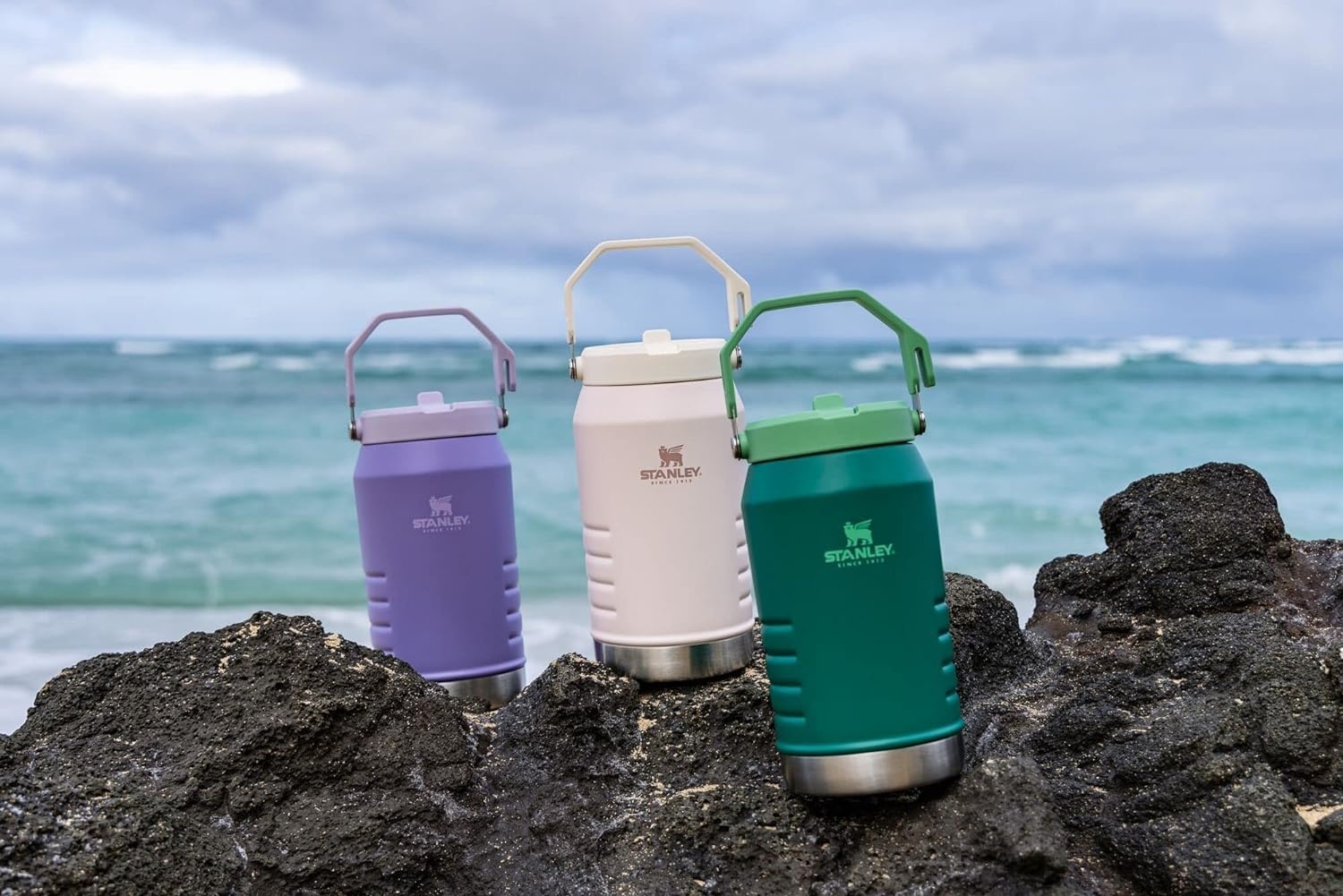 image:imageSTANLEY IceFlow Flip Straw 20 Jug 64 oz AshRose Quartz