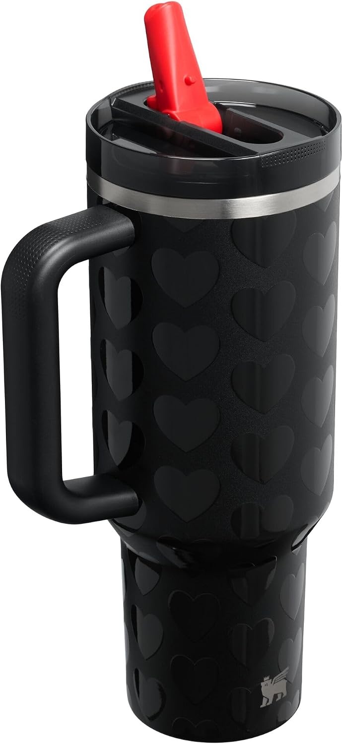 image:imageSTANLEY Quencher ProTour Flipstraw Tumbler 40 oz Pacific HypergripBlack Lovely