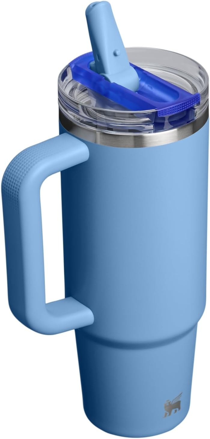 image:imageSTANLEY Quencher ProTour Flipstraw Tumbler 40 oz Pacific HypergripBlue Sky