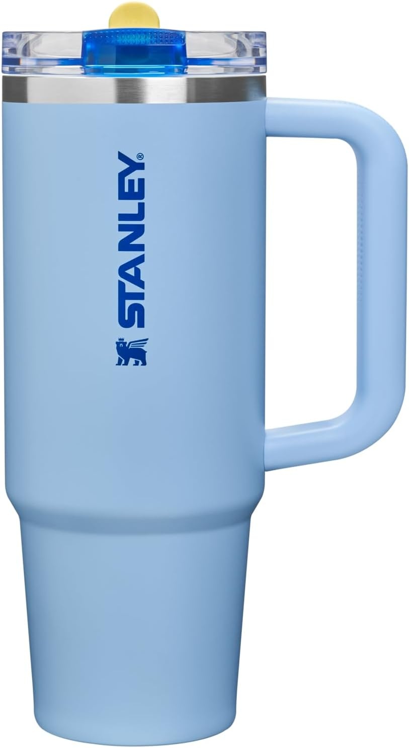 image:imageSTANLEY Quencher ProTour Flipstraw Tumbler 40 oz Pacific HypergripCornflower Admiral Blue