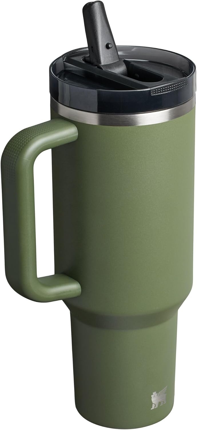 image:imageSTANLEY Quencher ProTour Flipstraw Tumbler 40 oz Pacific HypergripDried Pine VRT