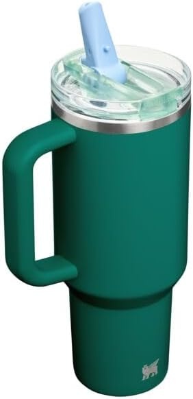 image:imageSTANLEY Quencher ProTour Flipstraw Tumbler 40 oz Pacific HypergripEmerald Honeydew