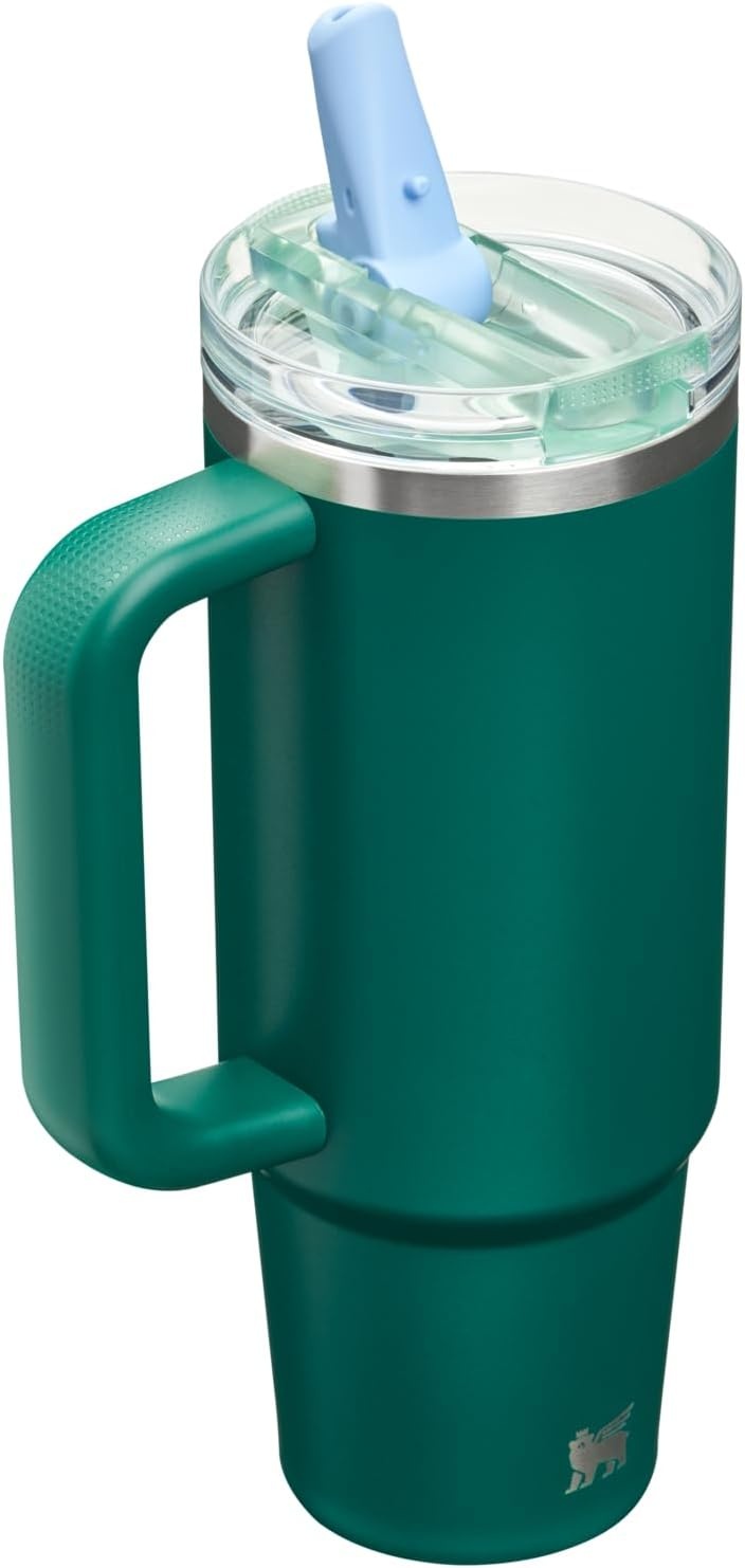 image:imageSTANLEY Quencher ProTour Flipstraw Tumbler 40 oz Pacific HypergripEmerald Honeydew