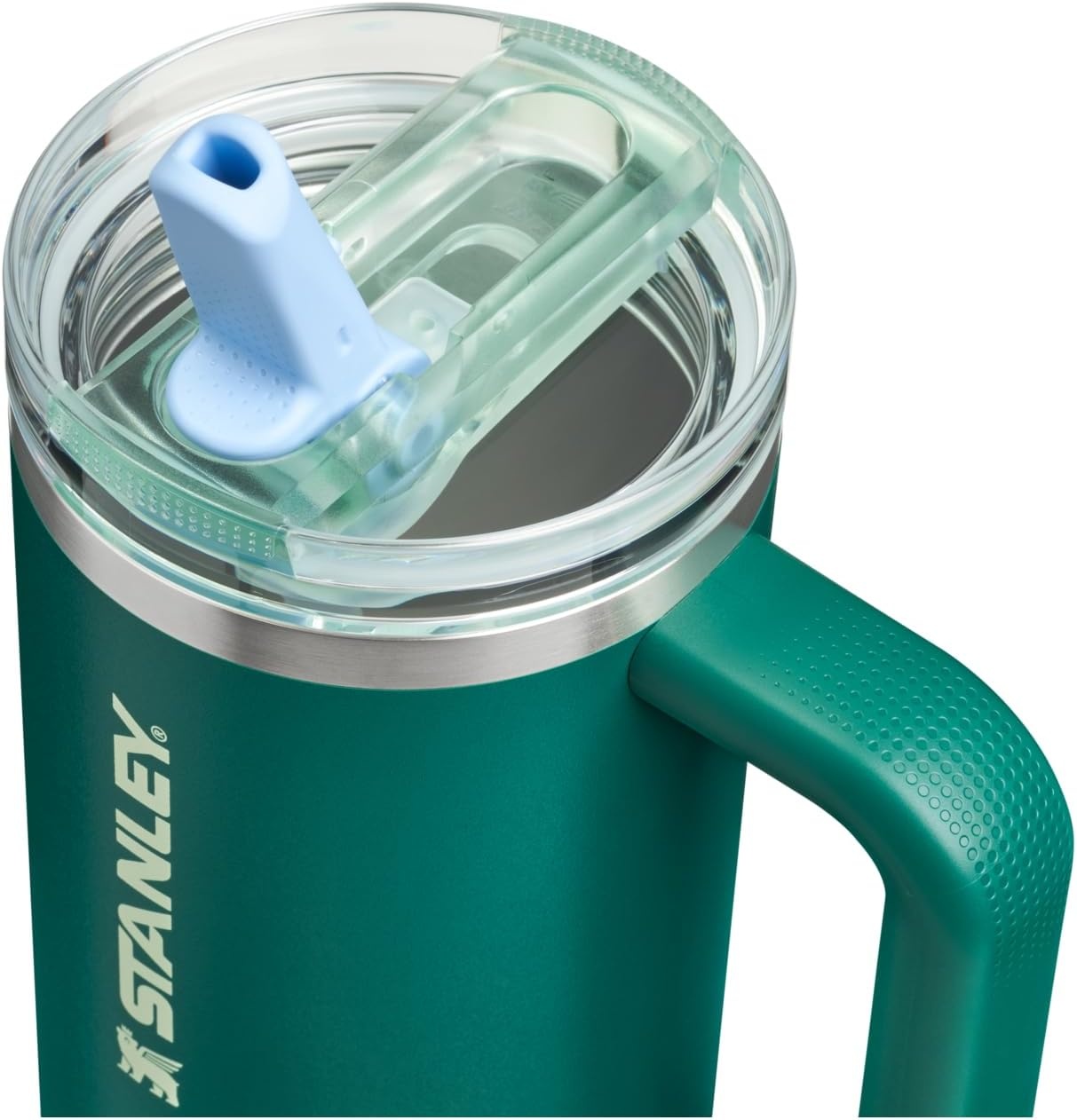 image:imageSTANLEY Quencher ProTour Flipstraw Tumbler 40 oz Pacific HypergripEmerald Honeydew