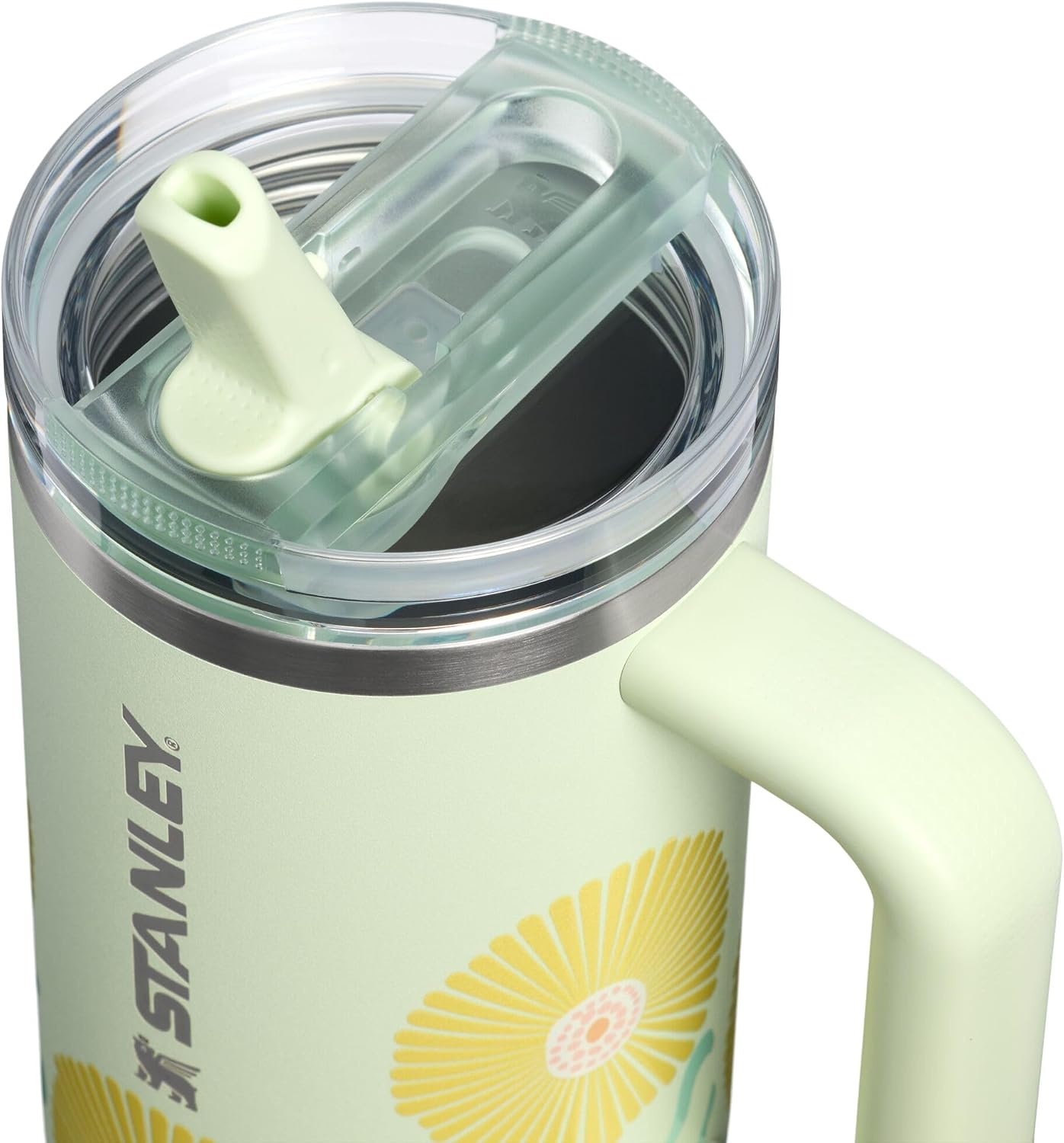 image:imageSTANLEY Quencher ProTour Flipstraw Tumbler 40 oz Pacific HypergripHoneydew Garden