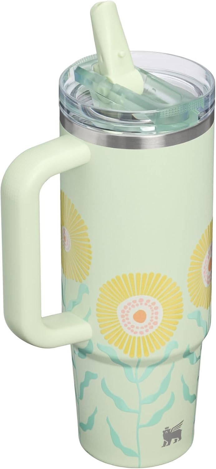 image:imageSTANLEY Quencher ProTour Flipstraw Tumbler 40 oz Pacific HypergripHoneydew Garden