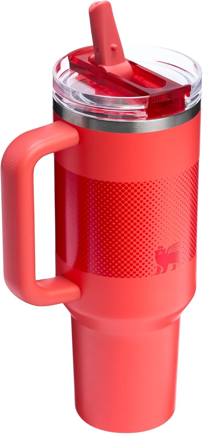 image:imageSTANLEY Quencher ProTour Flipstraw Tumbler 40 oz Pacific HypergripHot Coral Fade