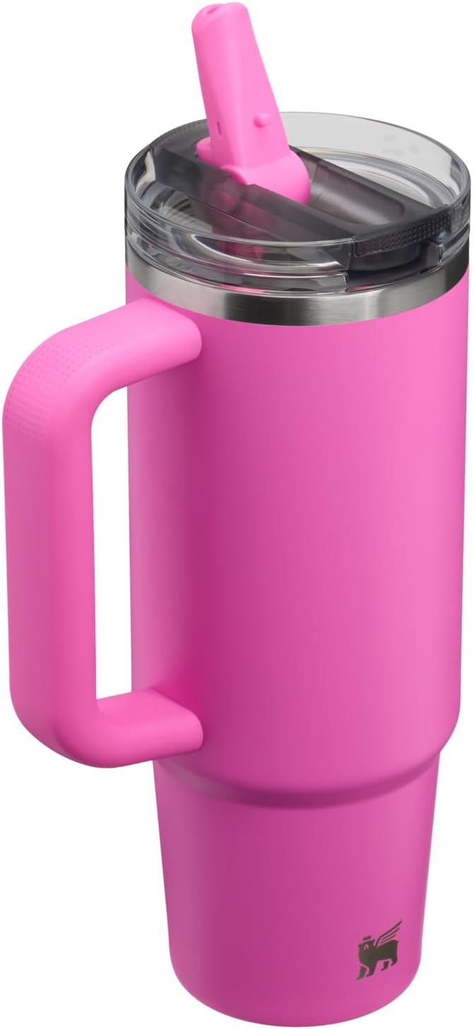 image:imageSTANLEY Quencher ProTour Flipstraw Tumbler 40 oz Pacific HypergripHot Pink