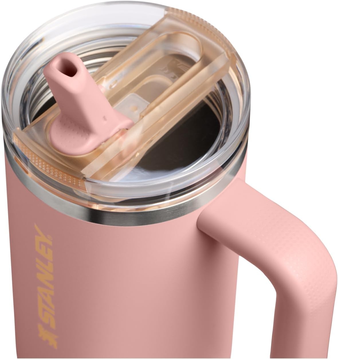 image:imageSTANLEY Quencher ProTour Flipstraw Tumbler 40 oz Pacific HypergripPeach Rose